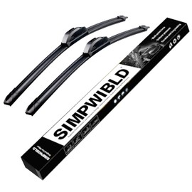 SIMPWIBLD Wiper Blades,Premium All-Seasons Durable Stable And Quiet OEM Quality J hook Front Windshield Wiper 26"+17" (Set of 2)
