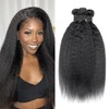 Lianlian kinky straight human hair bundles 12A grade Kinky Straight