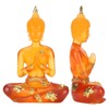 Transparent Sitting Buddha Statue Resin Buddha Figurine Sculpture Home Office