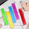 5 PCS 15 cm / 6 Inch Clear Plastic Colorful