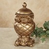 Corinthia Classical Style Decorative Covered Jar Aged Gold
