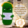 CoFuBcad Handcrafted Emotional Support Cucumber Gift, Cute Crochet Potato Knitted