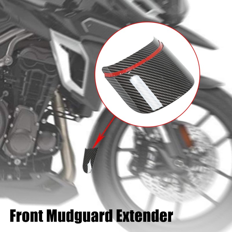 Motorcycle Fender Front Extension Carbon Pattern Rear Guard Replacement for