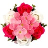 Flowerbox mit Seifenblumen – Hortensien & Rosen im rosa Geschenkset