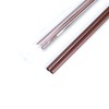 100 Pcs Individually Packaged Black Plastic Extra Long Flexible Disposable