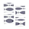 W3000510 Coasters, Laminate, Stylish, Fabric, Set of 4, Washable, Nordic,