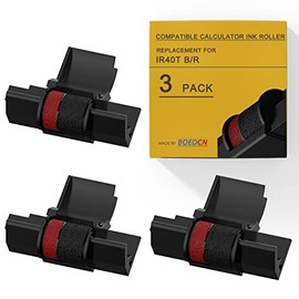 3 Pack Compatible Calculator Ribbon Replacement for Casio hr-100tm Ink IR-40T Calculator Ink Roller Compatible with Casio HR-100TM HR-170RC Canon P23-