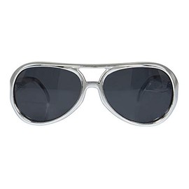 Bristol Novelty BA244 Rock Star Sunglasses, Mens, Silver, One Size