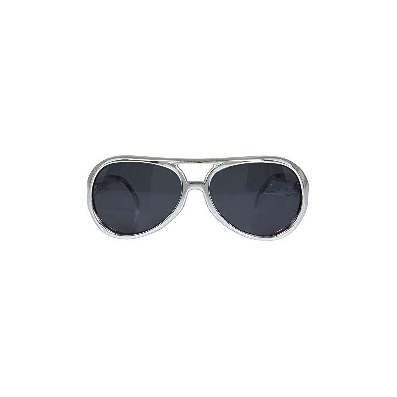 Bristol Novelty BA244 Rock Star Sunglasses, Mens, Silver, One Size