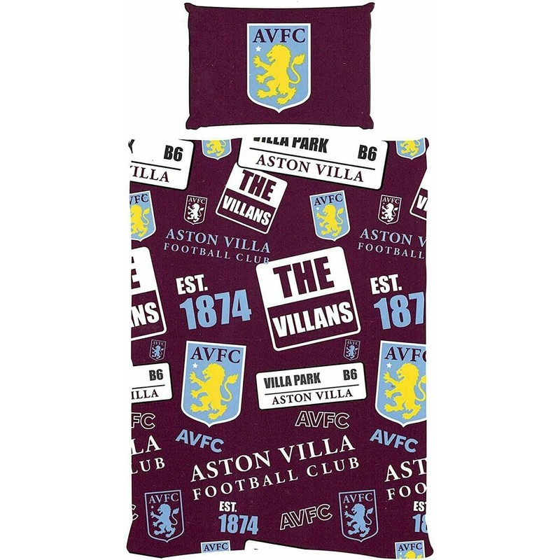 FOCO Aston Villa FC Patch Single Duvet