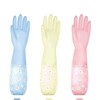 3 Pairs Dishwashing Cleaning Gloves,Reusable Rubber Gloves Non-Slip Laundry Kitchen