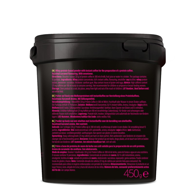 GymQueen GymQueen Proteinkaffee Hazelnut Caramel 450g, High-Protein Kaffee, 20g Eiwei?