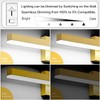 PRESDE Bathroom Light Fixtures Dimmable 32in Gold LED Vanity Light