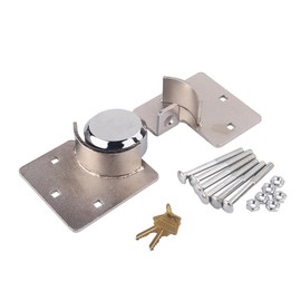 GOTOTOP Security Hasp Shackle Lock,Van Locks Heavy Duty 73mm Steel with Bolt Hasp Padlock,Cargo Lock for Trailer, RV, Van, Vending Machines and Storage Buildings