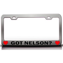 Custom Brother - GOT Nelson? Male Name Metal Car SUV Truck License Plate Frame Style Ch h16