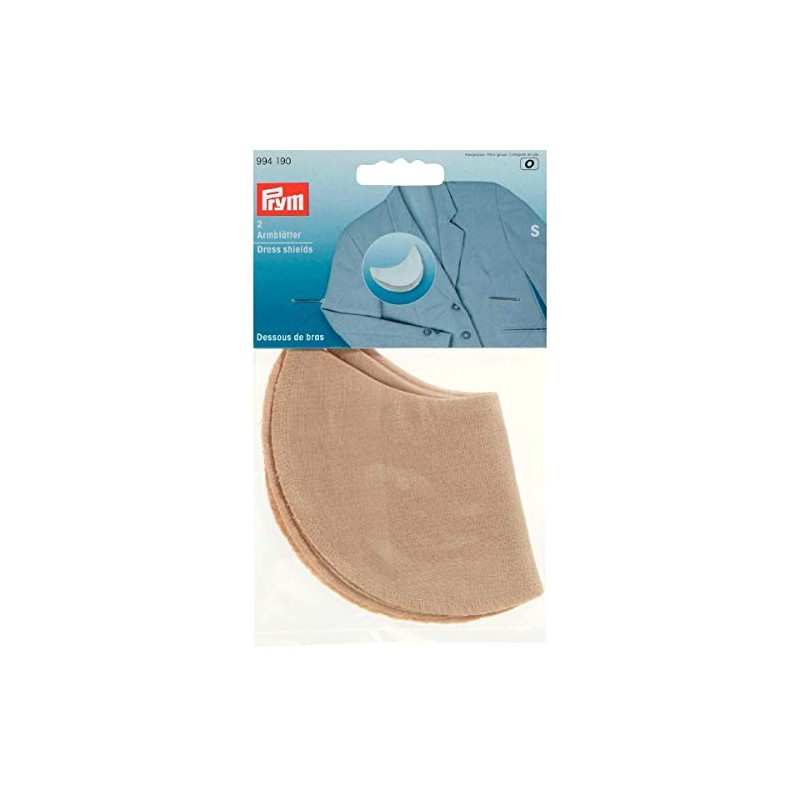 PRYM 994190 Dress shields beige-coloured Size S, 2 pieces