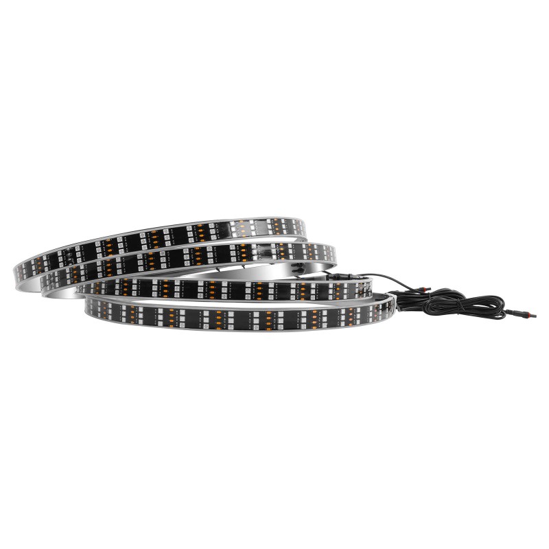 KEEPDSGN 4PCS 15" RGB LED Wheel Ring Lights Chasing Rim
