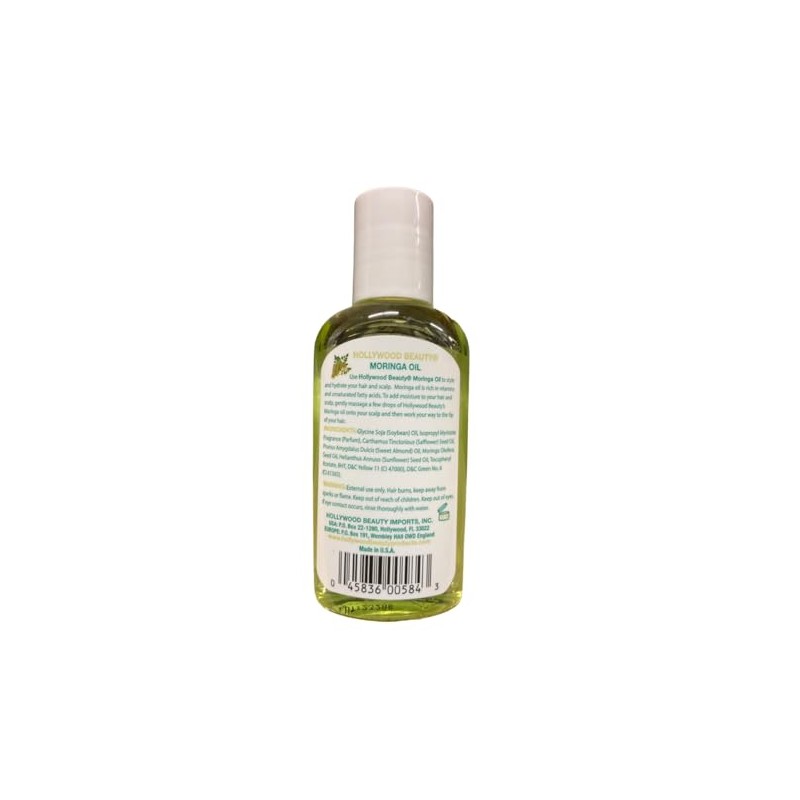 Hollywood Beauty oil, moringa, Green, 2 Fl Oz