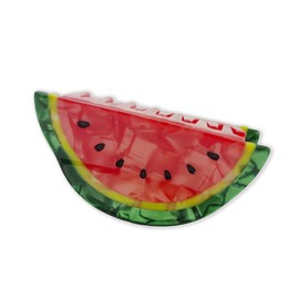 2.55" Watermelon Hair Claw Clip - Cute Fruit Cellulose Acetate Hair Accessory for Women & Girls Non-Slip Small Hair Clip for Daily Use