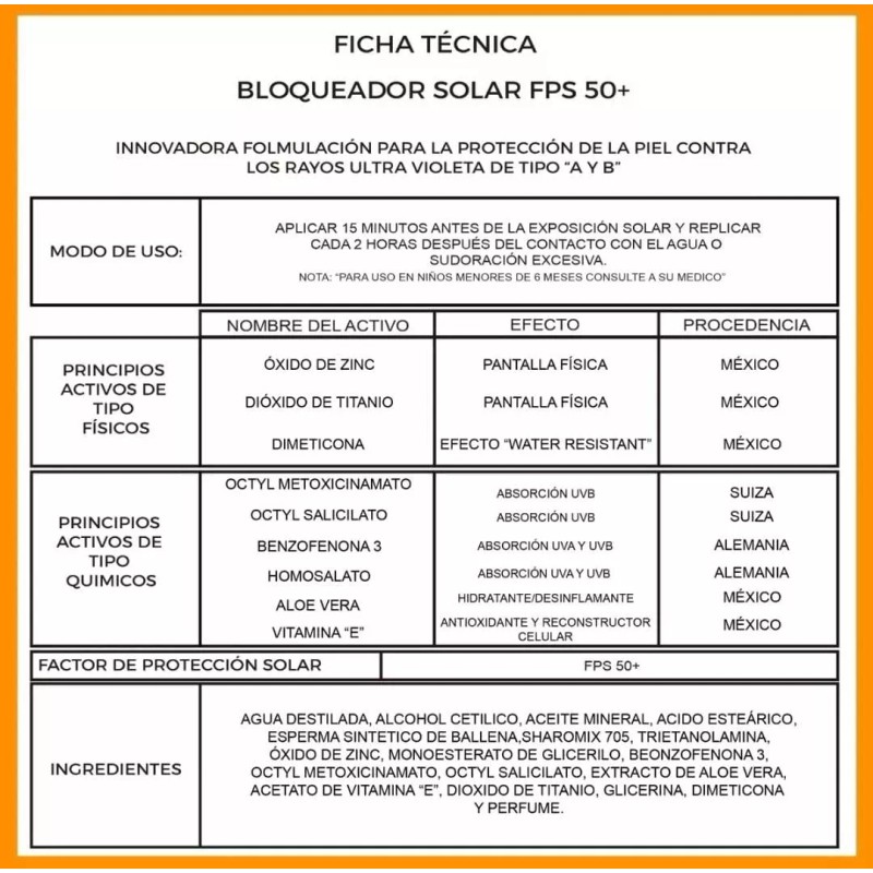 Protectone Bloqueador Solar Fps 50 Protectone 100 Ml