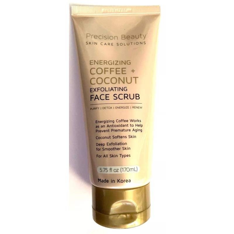 PRECISION BEAUTY * ENERGIZING *COFFEE + COCONUT* EXFOLIATING FACE SCRUB