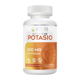 Citrato de Potasio frasco con 60 cápsulas de 660 mg c/u (39.6 g)