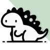 'Kawaii Dinosaur' Clear Sticker Decal – Waterproof Film for Windows,