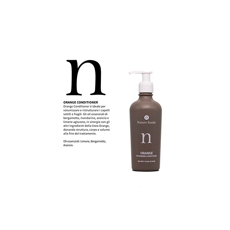 Naturalmente Orange Shampoo thin hair 250 ml