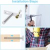 4 pcs Floating Shelf Bracket,4 Inch Invisible Hidden Heavy Duty