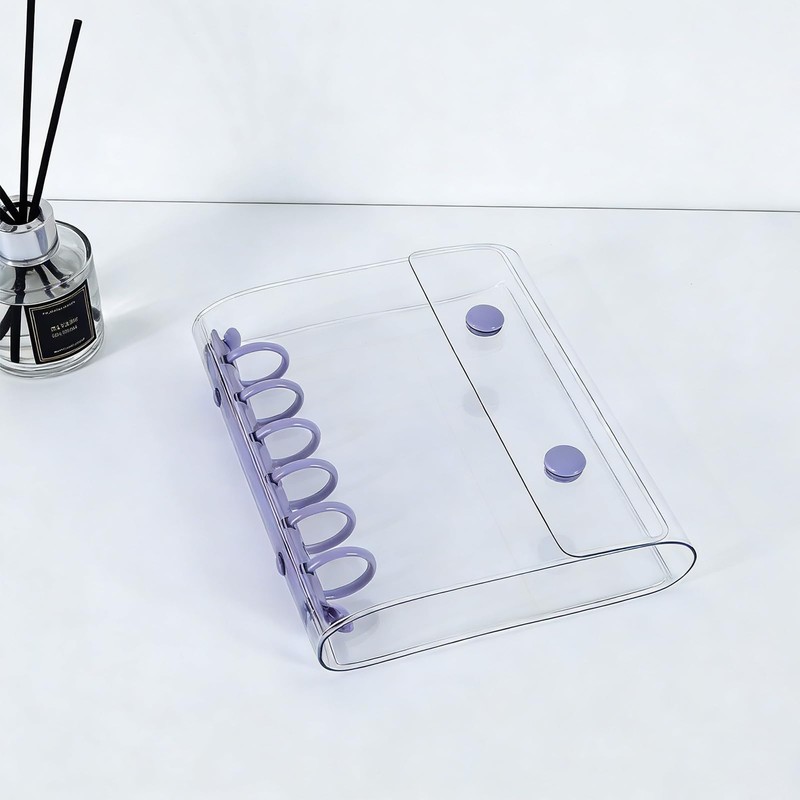 Purple A7 Mini Binder, Sticker Pad, Includes 10 Refills, 3D