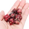 LIANHATA Polyhedral Dice Dice Set, Acrylic, 7 Pieces, D20, D12,