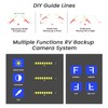 Magnetic Solar Wireless Backup Camera for Truck, 5 Inch No-Drill