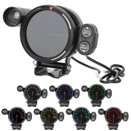 Car Tachometer, 3.15 Inch 80 mm Car Tachometer RPM Gauge Meter 7 Colour Highly Sensitive Automotive Instrument