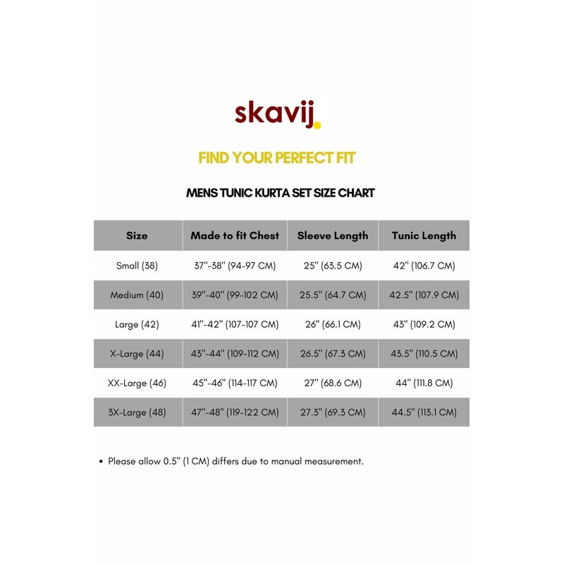 SKAVIJ Men's Handloom Cotton Solid Kurta Pajama Set Round Neck