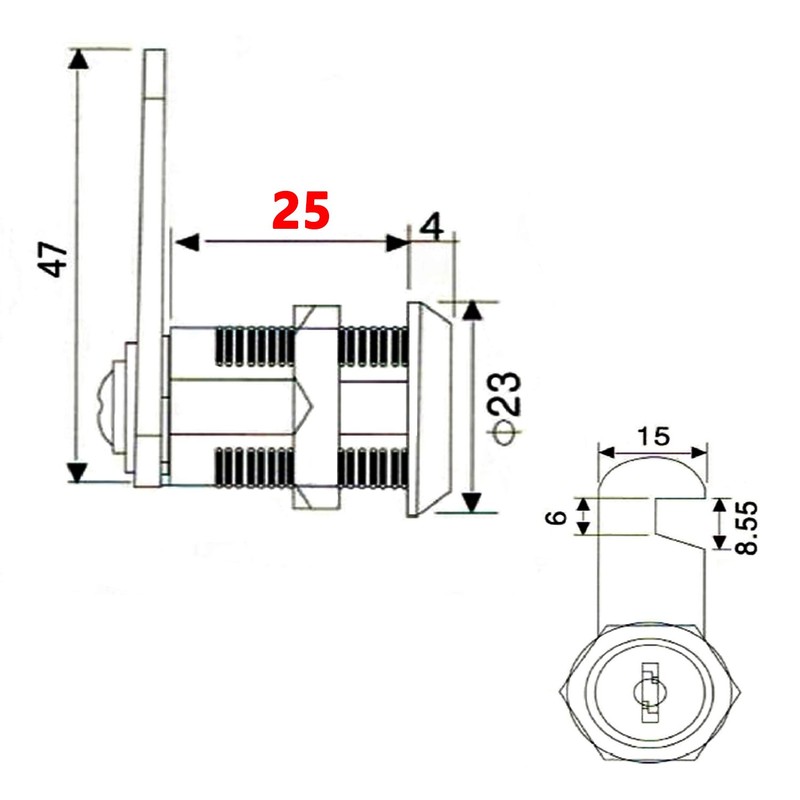 4 Pack Cupboard Locks, Cam Lock, Door Lock, Letter Box