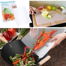 Flexible Plastic Kitchen Cutting Board Mats 12 Inch x 15 Inch (4pack)
