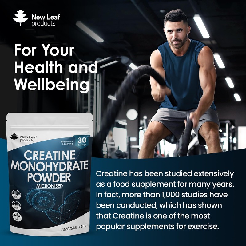 Creatine Monohydrate Powder 100% Pure Micronized Creatine - 150g Increased