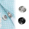 Willrain Sewing Snaps,120 Sets 8 mm and 10 mm,Black and