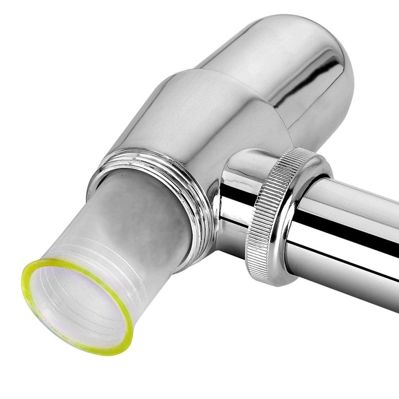runmade Chrome Bathroom Basin Sink Bottle Trap Waste Pipe Adjustable