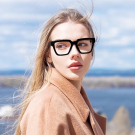 KoKoBin 3 Pack Oprah Style Reading Glasses for Women，Oversize Square Frame Blue Light Blocking Comfortable Readers +2.25