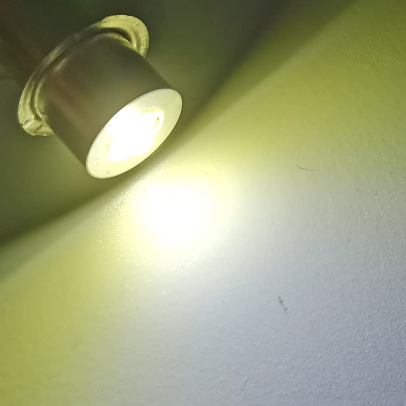 Ruiandsion Upgrade LED Flashlight Bulb P13.5S 6-24V LED Bulb 6V