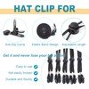 Sucrain 5 Pieces Adjustable Hat Strap Clips Hat Chin Cord