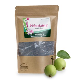 Phlorizina® Tee – stabiler Blutzucker unterstützt Abnehmen – 150g Tee aus getrockneten Fruchtansätzen und Wurzelextrakt ausgewählter Apfelsorten