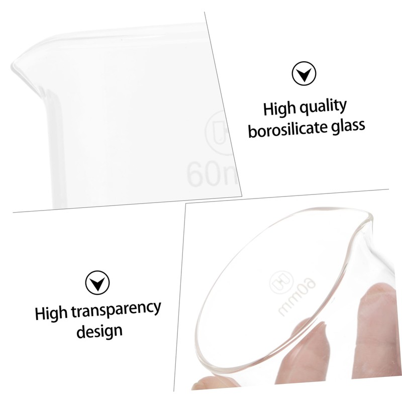 MAGICLULU 1Pc Borosilicate Glass Crystallizing Dish with Spout Evaporation Dish