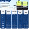 BeautyWill Security Vest for Security Guard 6 Pockets High Visibility