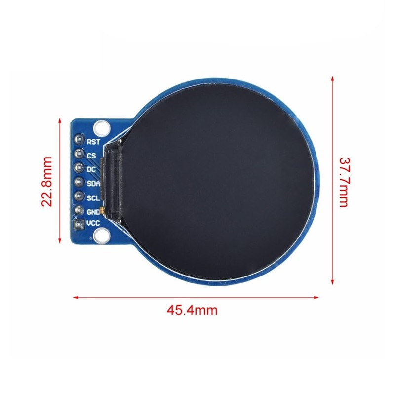Hailege 1.28" GC9A01 TFT LCD Display Module 1.28" 240x240 RGB