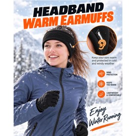 Ear Muffs Headband for Women and Men, Winter Warm Running Gear