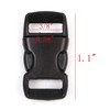 Penta Angel 3/8 Inch Black Plastic Curved Buckle DIY Craft