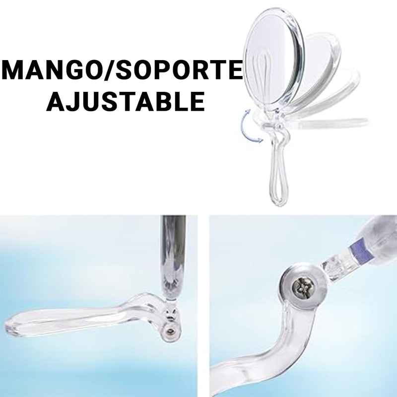 Timotech Espejo de Mano con Aumento 20X y 1X Espejo