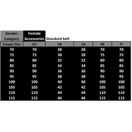 Caspar GU223 Women's Vintage Rivet Belt - Antique Copper, size: 90